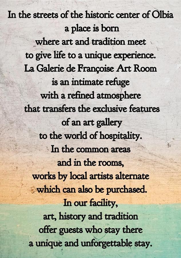 La Galerie de Françoise Art Rooms Olbia Exterior foto